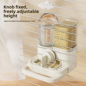Anti-Spill Bird Water Bottle & Feeder Combo Hanging Automatic Feeding Container Parrot Cage Accessories for Small Medium Parrots