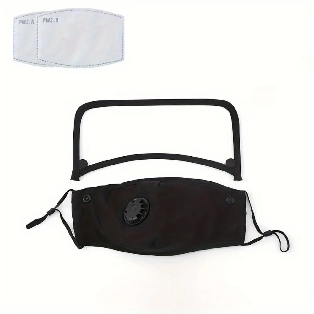 Adults' Unisex Outdoor Face Mask - with Eye Shield, Filter-Included, Washable & Reusable, Facemask