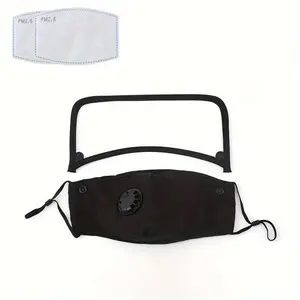 Adults' Unisex Outdoor Face Mask - with Eye Shield, Filter-Included, Washable & Reusable