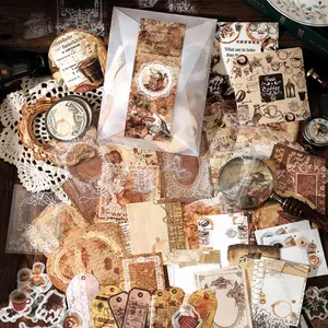 200 Sheets Magazine Style Scrapbook Material Set, Affordable Vintage DIY Collage Background Paper, Large Gift Pack