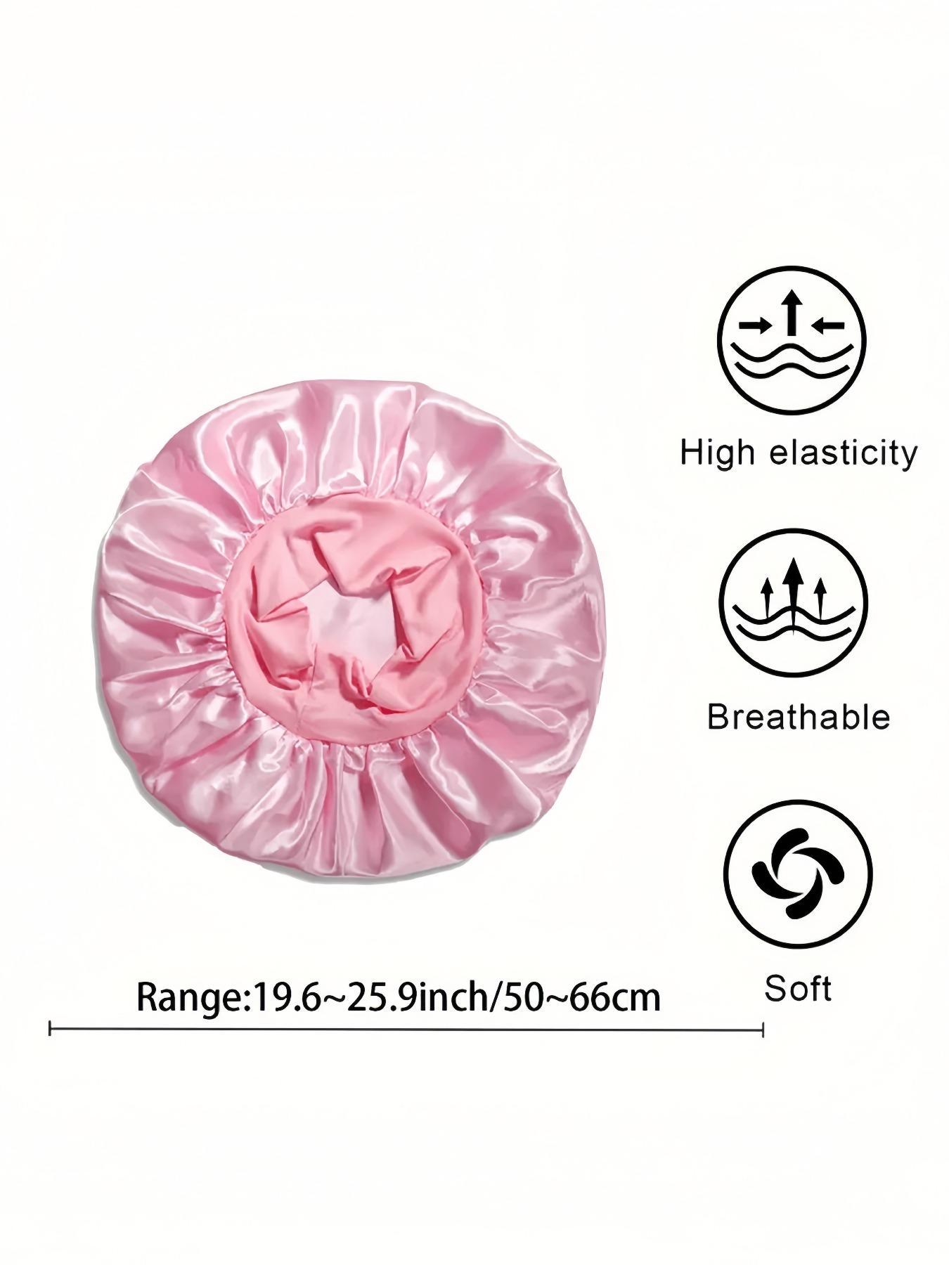 2 Pack Beauty Hair Care Caps Single Color Sleep Hats, Comfortable Head Protection, Ideal for Nighttime Use, Soft Material, Easy to Wear, Sleeping Bonnet