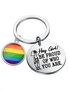 Marshmallow Lover Gift, Bob Family Merchandise, Lgbtq Pride Equality Gift, Marshmallow Pride Keychain, Self-Acceptance Theme Keychain