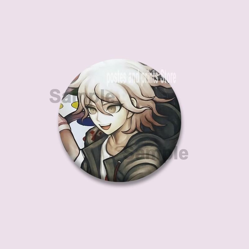 Custom Game Peripheral Danganronpa Round Badges DIY Coin Brooch on Backpack Cartoon Lapel Jewelry Pins Gifts for Kids Friends