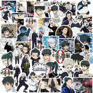 50Pcs Jujutsu Kaisen Sticker Graffiti Stickers Phone Luggage Water Bottle Skateboard Children Adult Sticker
