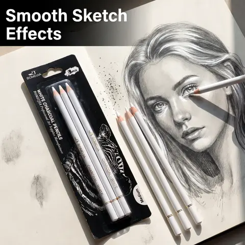 3/6/9 Piece Professional Highlighter Pen Set, Art Kit, Art Supply, Drawing Pencils for Sketching, Shading & Blending, Ideal for Beginners & Artists, Perfect Holiday Gift
