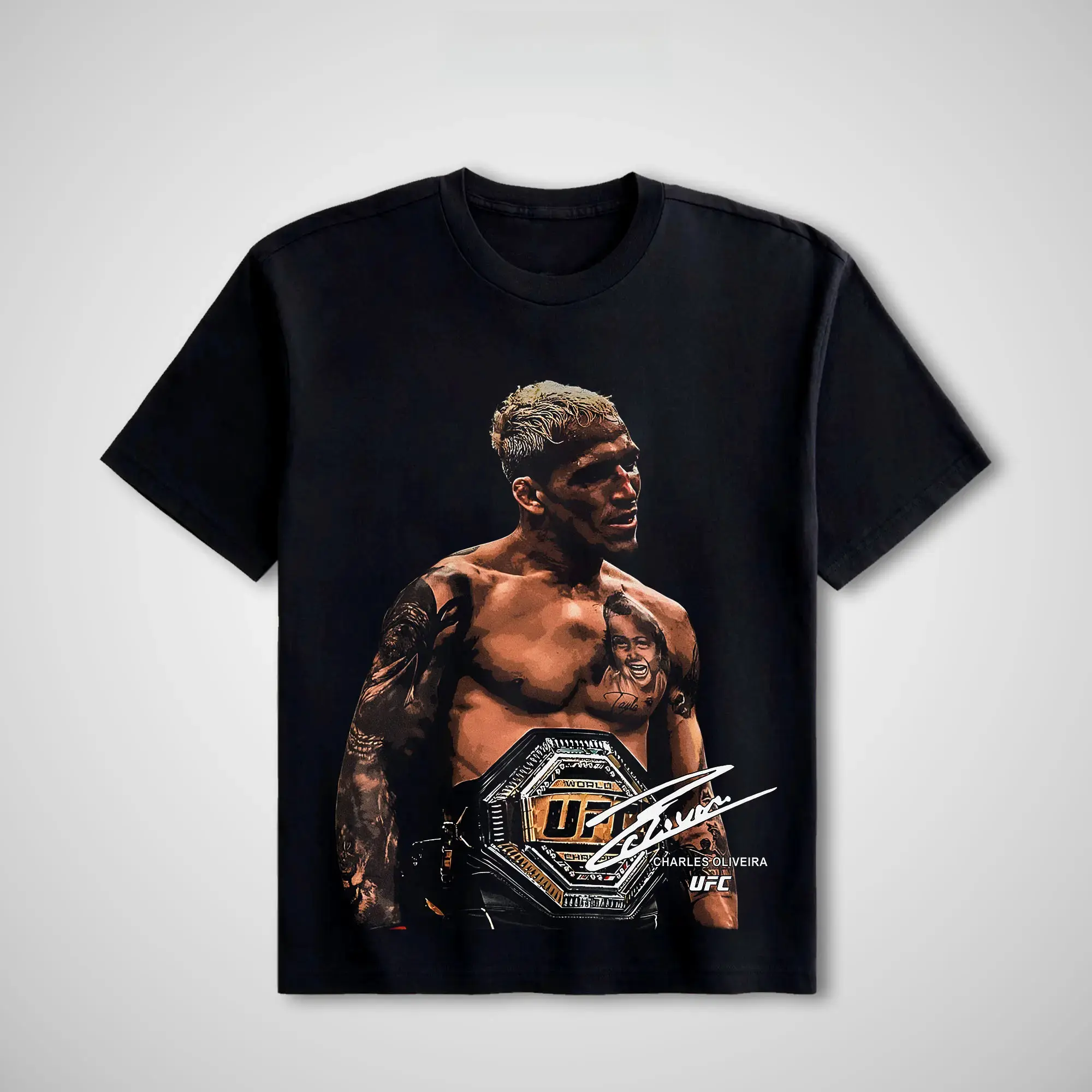[COLLECTION] UFC Men's Fighters Short-Sleeve T-Shirt, MMA Fan Apparel, UFC Soft Cotton Round Neck Unisex Streetwear Clothes, UFC MMA Vintage Casual Sweatshirts Crewneck Top for Champions