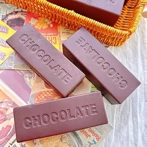 2/5pcs Chocolate Butter Stick Squeeze Toy, Brown Chocolate Slow Rising Squeeze Toys, Butter Stick Squishy Fidget Toys, Wet and Soft Touch, Goodie Bag Stuffers, Party Favors & Gifts, Classroom Rewards
