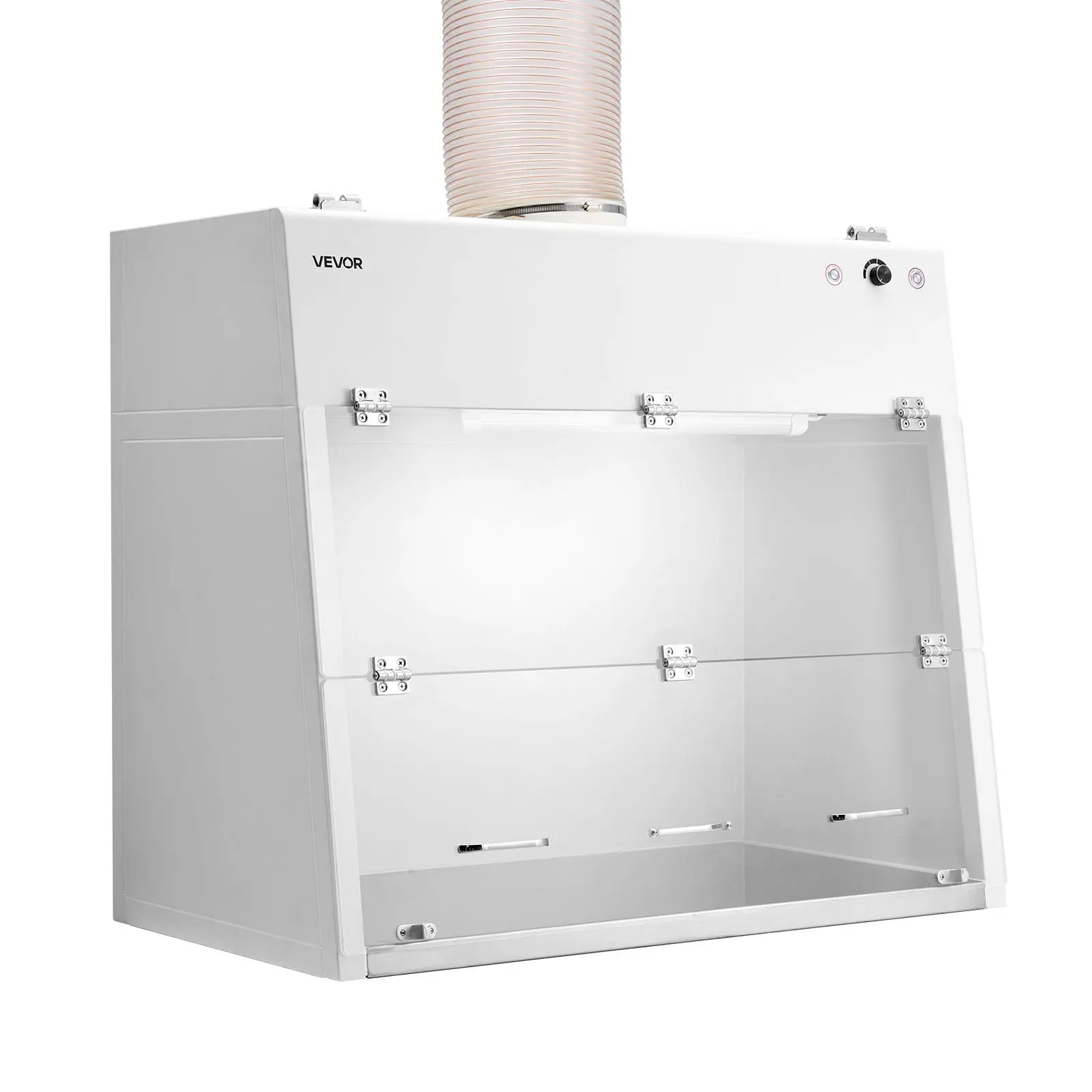 Ducted Fume Hood, 19.69x 41.54x 27.56 inch Working Area, Lab Fume Hood with LED Light and G1 Pre-Filter, Exhaust Equipment for Laboratory Fume Control and Pharmaceutical Compounding, White