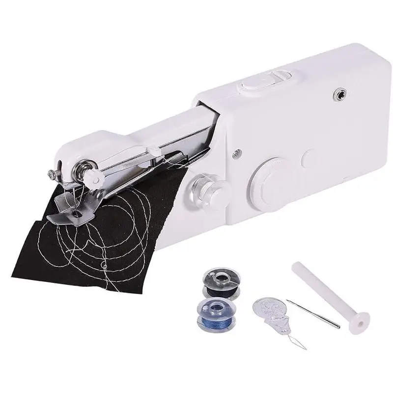 Portable Compact Handheld Sewing Machine, Electric for Beginners, Multifunctional for DIY Clothes, Curtains & Fabrics