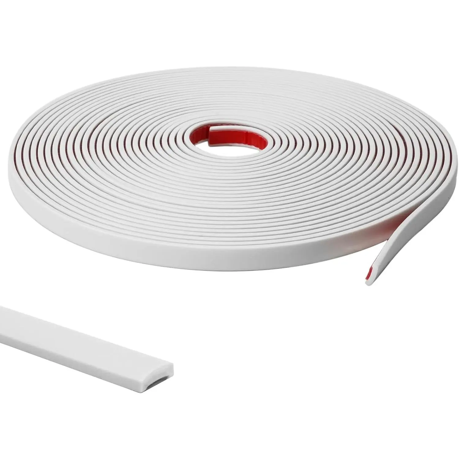 9.8 Ft Peel and Stick Wall Molding Trim, Flexible Paintable PVC Trim for Walls & Backsplash, Waterproof Heat Resistant Self Adhesive Trim, Easy No-Damage Install, Seamless White Finish