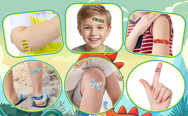 300 Pcs Adhesive Bandages, 33 Styles Kids Cartoon Bandages, Flexible, Colorful, Waterproof, Breathable, Protect Scrapes
