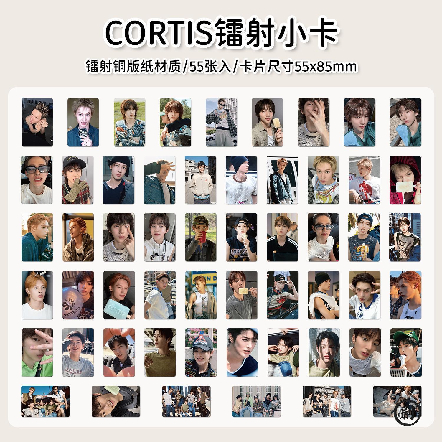 50Pcs/Set Laser Card Kpop Idol CORTIS JAMES JUHOON MARTIN SEONGHYEON KEONHO Printd Photocards Fans Gift