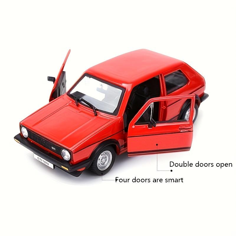 Bburago 1:24 Scale 1979 for VOLKSWAGEN Golf Mk1 GTI - Diecast Alloy Classic Sports Car Model, Weather-Resistant, Push Action, Collectible Toy for Youngsters