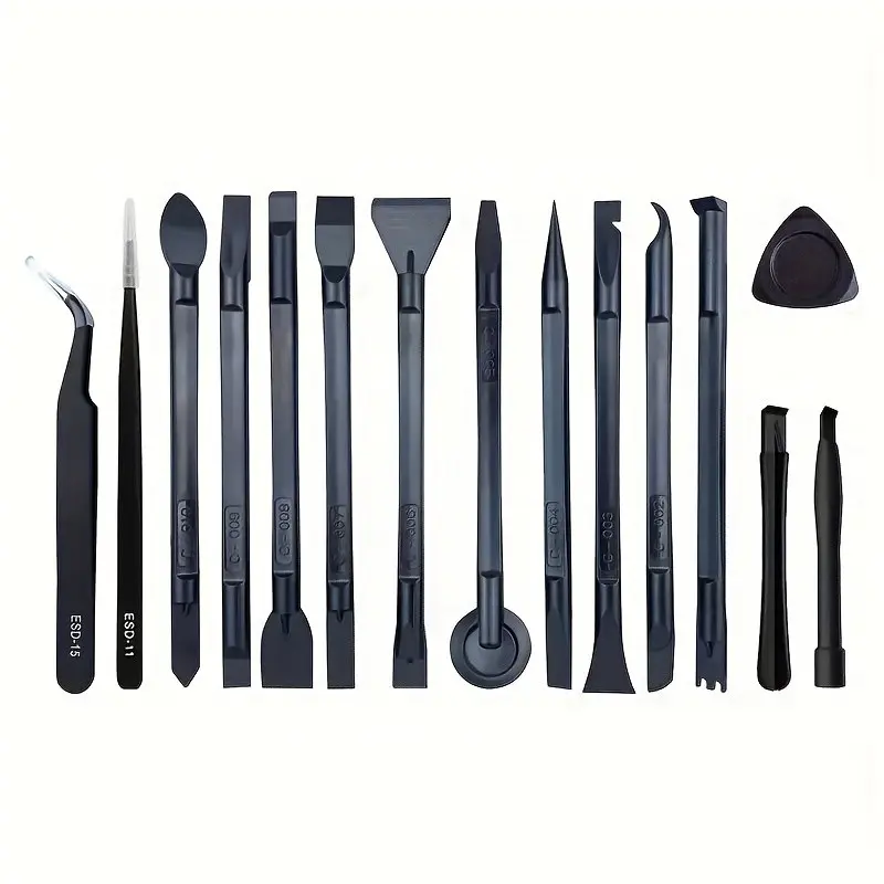 15-Piece Anti-Static Spray Plastic Screen Opener Tool Se, Ideal for Touchscreen Cleaning, Laptop Tablet Phone Shell Remover