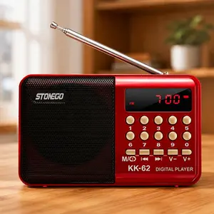 Portable FM Radio USB MP3 Player with TF Card High Fidelity Stereo Sound Outdoor Music Audio Digital Player Multifunction Walkman