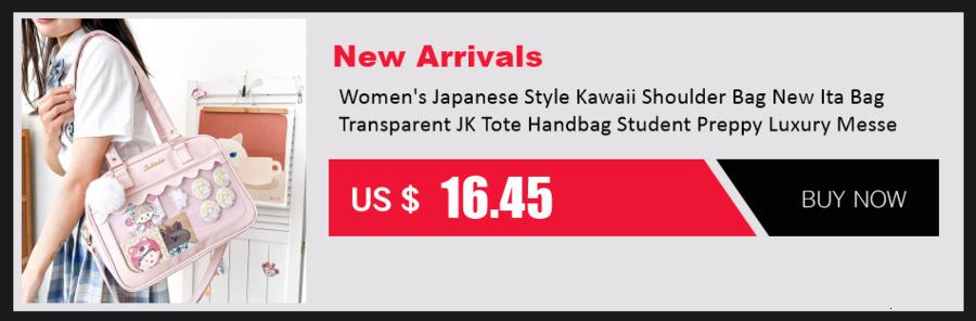 Y2K Cute Clear ItaBag Women's Lolita Backpack Kawaii Girl Shoulder Bag DIY Display Transparent Pocket Japanese Doll Tote Handbag