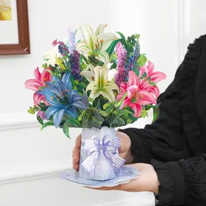 3D Floral Greeting Card, Perfect Gift for Her, Wife, Husband, Romantic Birthday, Anniversary, Valentine's Day, Mother's Day