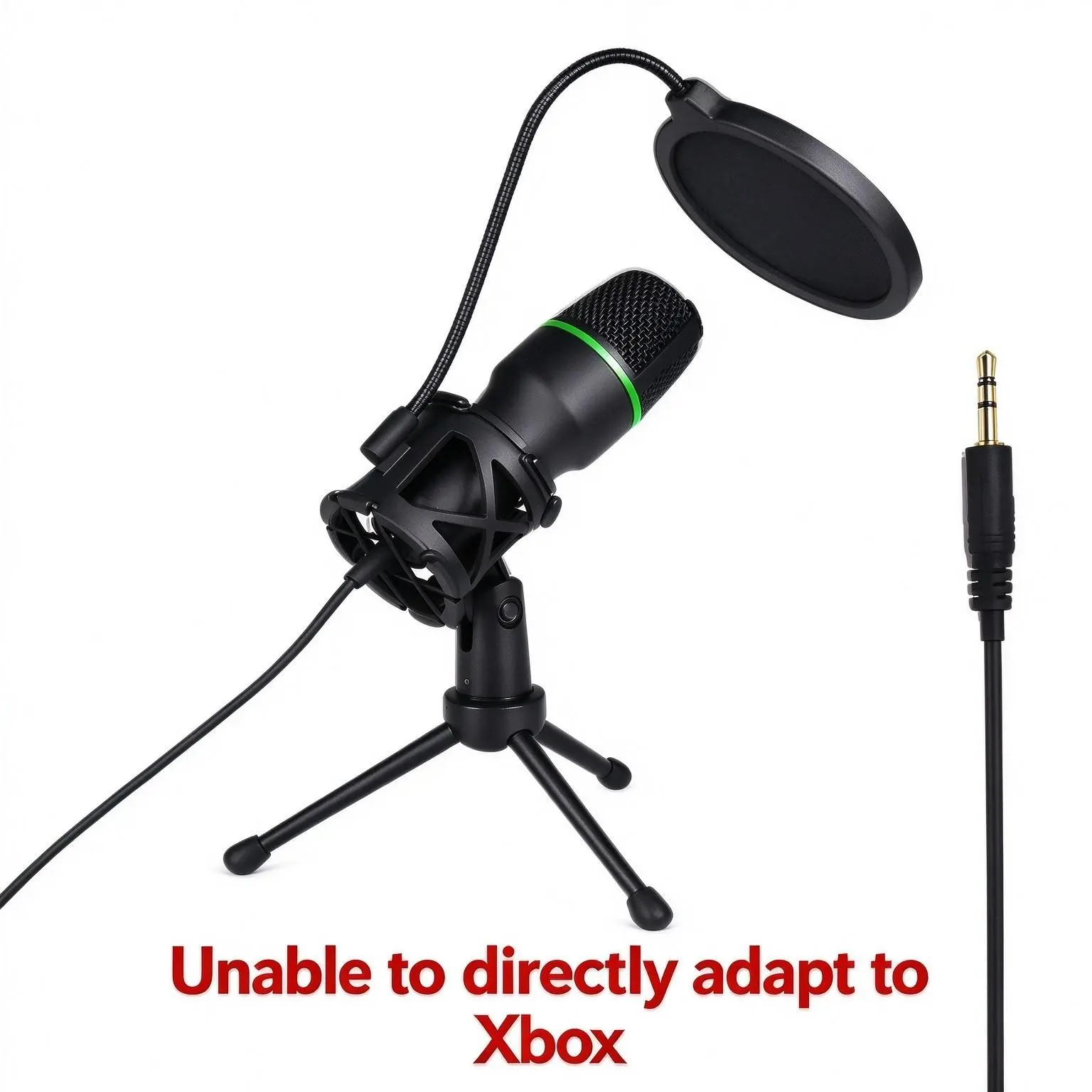 Condenser Microphone USB 3.5mm AUX Wired For PC Laptop Computer Professional Gaming Accessories Kit Gamer Sound Live Streaming Podcast RGB light recording live broadcast video song