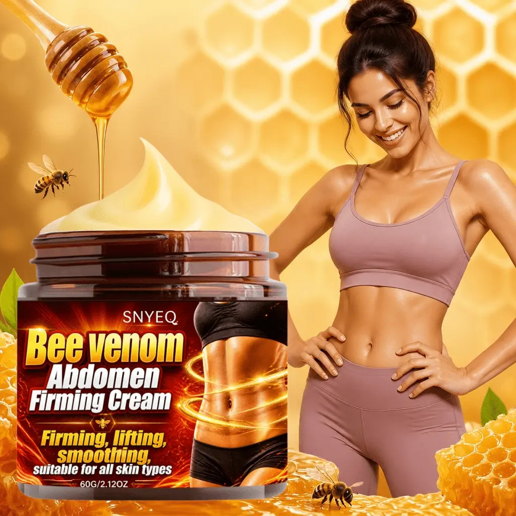 Bee Venom Abdominal Firming Cream. Instantly tightens, lifts and sculpts the abdomen. Improves skin smoothness & resilience. Suitable for all skin types.