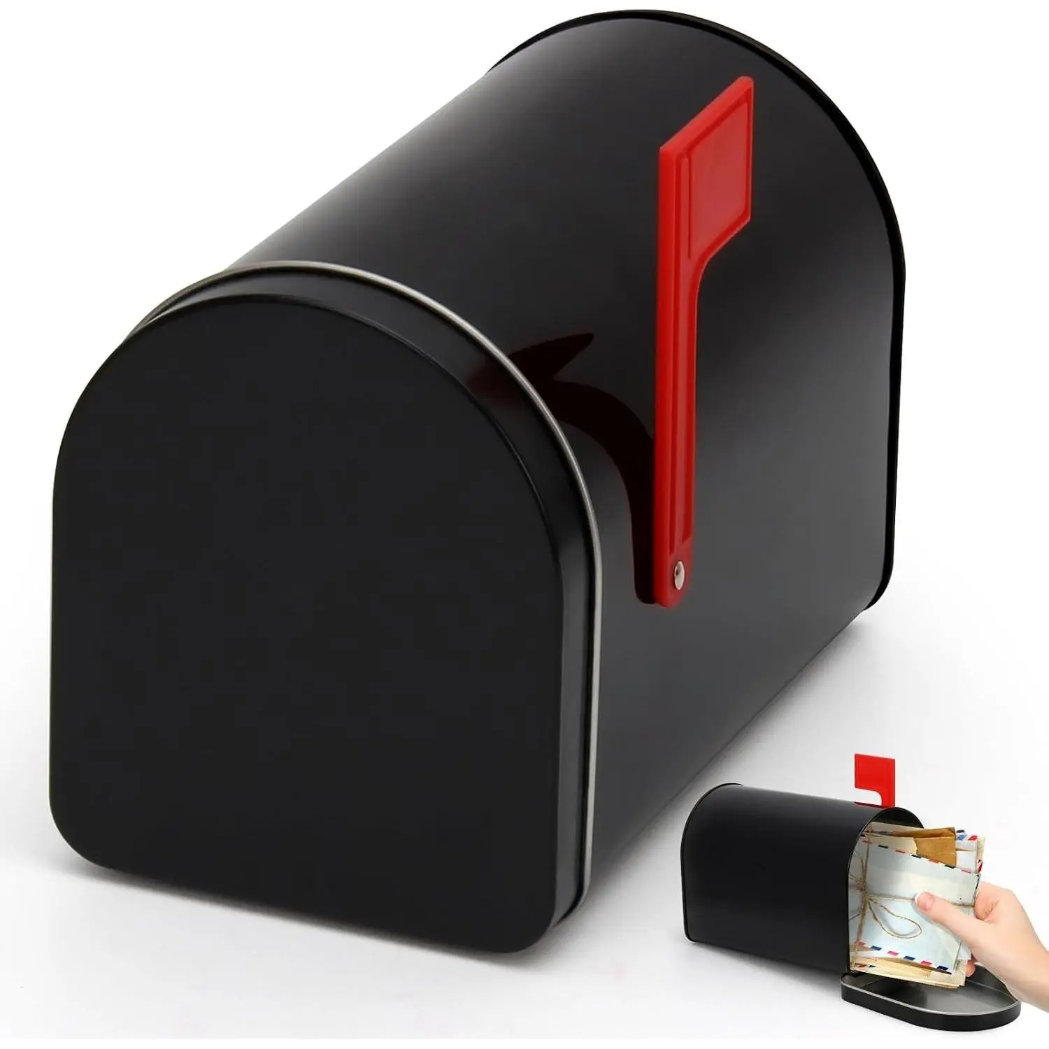 Mini 6"x4" Small Tin Mailbox Suitable for Classroom, Playhouse and Mail House