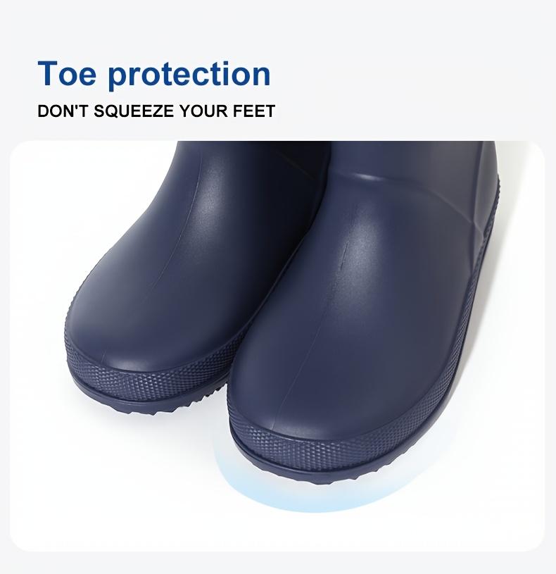 [Soft Rubber Rain Boots] Lightweight Rain Boots |           Boys Outdoor Simple Boots 2-8 Years Old Kindergarten Students Soft Non-Slip All-Season High-Quality Shoes School Day Camping Beach Garden Play Integrated Design Keep Feet Dry
