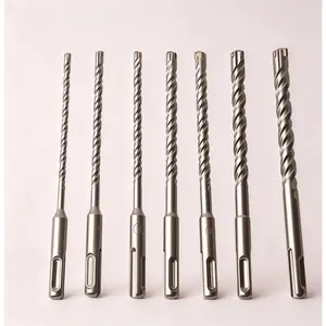 7 PCS Rotary Hammer Drill Bit Set,Cross Carbide Tip Masonry Drill Bits for Concrete, Brick, Stone