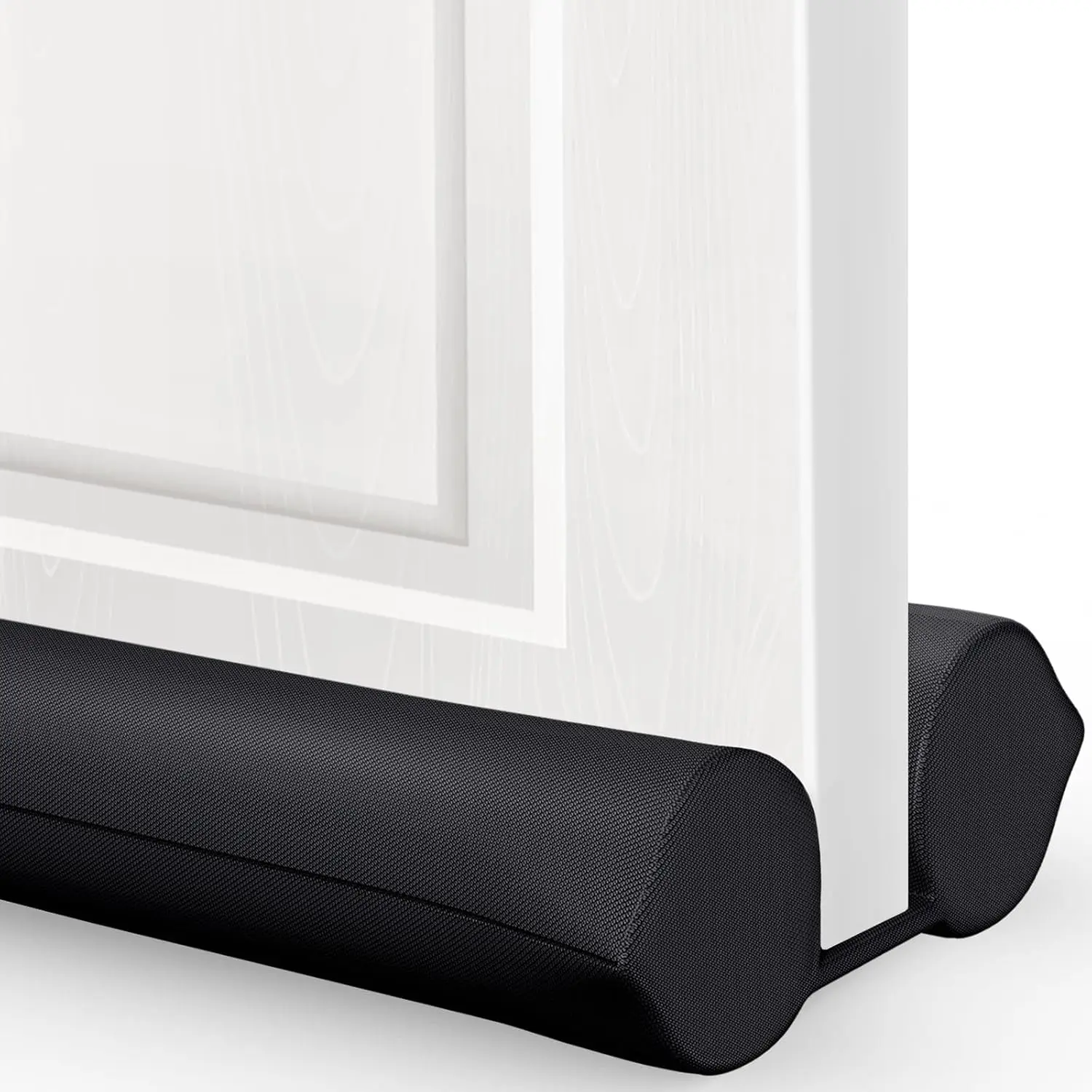 Under Door Draft Stopper - Bottom Door Seal & Gap Filler- Fits 30" to 36" Door, Block Noise, Sound, Air, Bugs, Dust, Easy to Install, Double Side Block, No Adhesive, Black