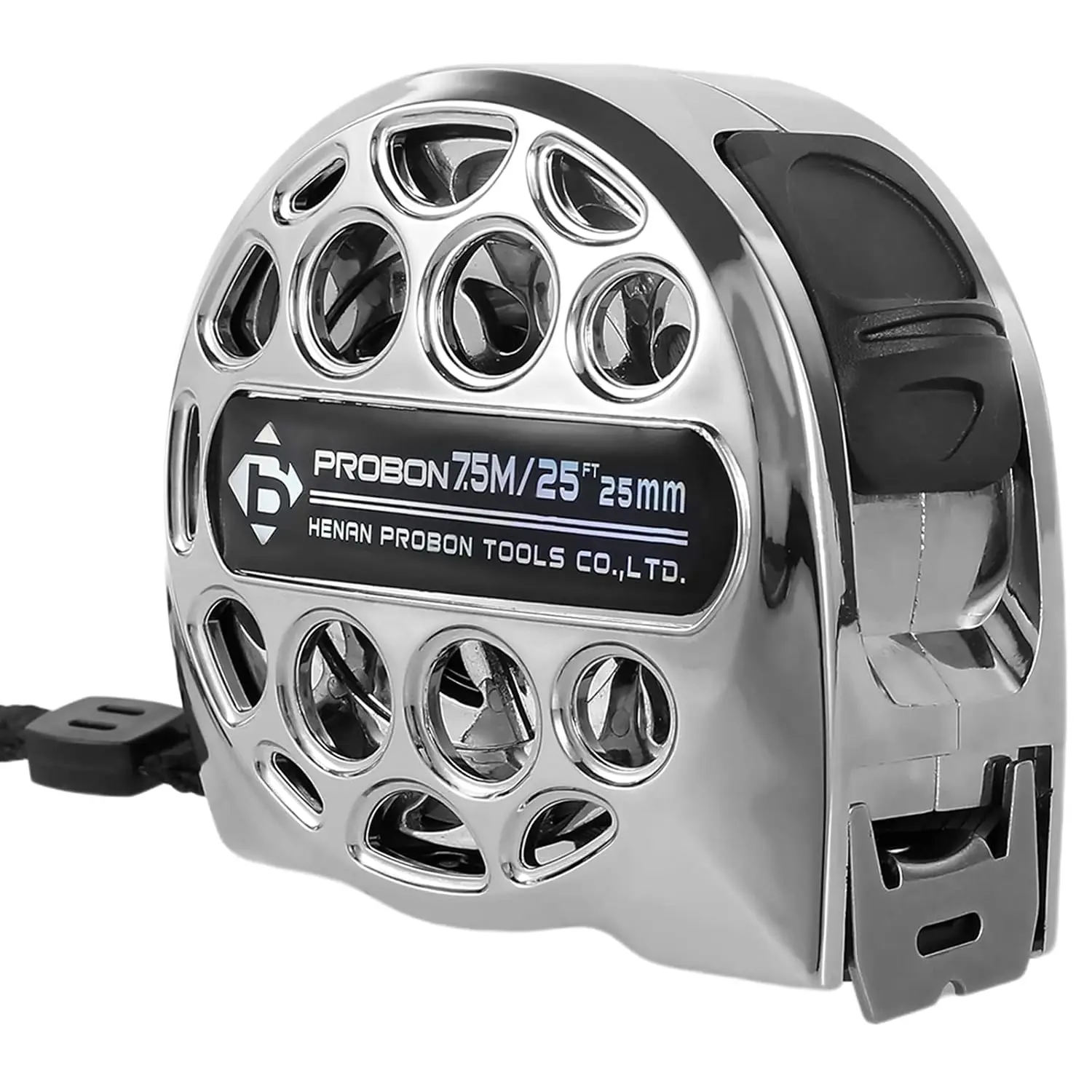 25ft Tape Measure - Heavy Duty Stainless Steel Measuring Tape with Double-Sided Scale, Waterproof & Rustproof Retractable Ruler for Construction, Woodworking & Agricultural Use (Silver)