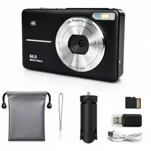 Fhd Digital Camera with SD Card Support, Portable Mini Camera for Teens and Students, Fixed Focus, Ideal Gift or Tech Toy