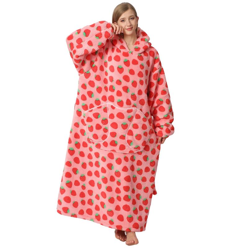 Oversized Blanket Hoodie, Fleece Cozy Blanket, Super Soft Warm Fleece Hoodie Blanket, Comfortable Hooded Blanket With Giant Front Pocket，One Size Fits All Women Men Christmas Gift  Valentine's Day gift