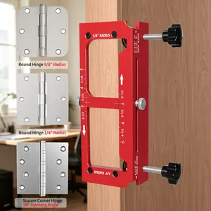 2 in 1 Hinge Drilling Fixture Combination Durable Door Frame Stable Locator Woodworking Installation Screws DIY Auxiliary Tools