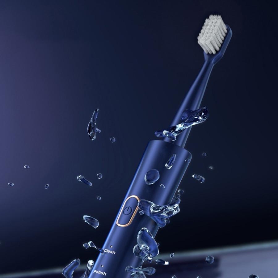 Electric Toothbrush Set, 1 Box Portable Rechargeable Toothbrush & 8 Counts Replacement Brush Heads, Oral Care Product for Adults, Replaceable Brush Heads