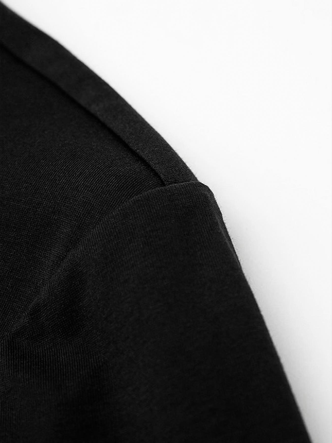 Men's Plus Size Black Short Sleeve Motivational T-Shirt - Bold "IT'S NEVER LUCK IT'S ALWAYS GOD" Print, Loose Fit, Perfect for Casual Wear, Ideal for Faith & Inspiration