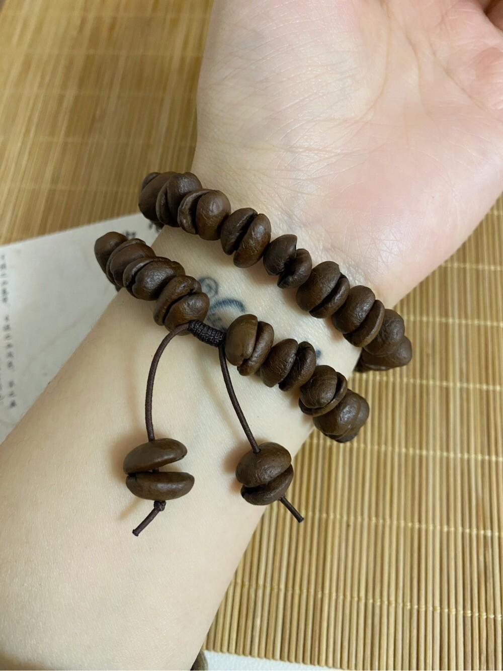 Natural and genuine coffee bean bracelet, cute, trendy, elegant and individual bracelet, fashionable couple bracelet, niche design