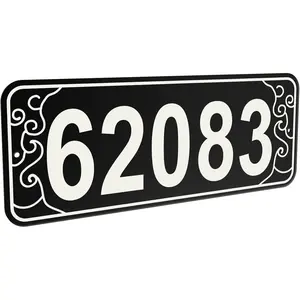 House Numbers for Outside, Address Numbers for House, Address Plaques, Featuring 4Sets of 0-9 Numeric Combinations, , Rustproof, Mailbox Number, Wall Mount, Street, , Hotel, Office (White numbers)