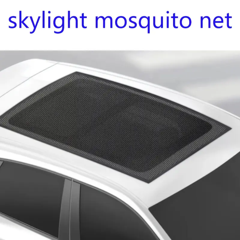 Special Mosquito & Sun Protection Net for Panoramic Car Sunroof, Breathable Roof Mesh Screen for Outdoor Parking & Camping, Dual Function Car Accessory for Air Circulation, Bug and Strong Sunlight Blocking, Car Sunshade Outside Car