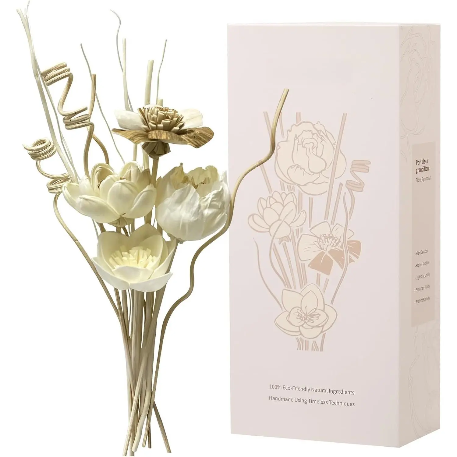 Reed Diffuser Sticks, Reed Diffuser Sticks , Reed Diffusers Set for Bathroom, Reeds Diffuser for , Bedroom Decor, Office,12Pcs,  Flower