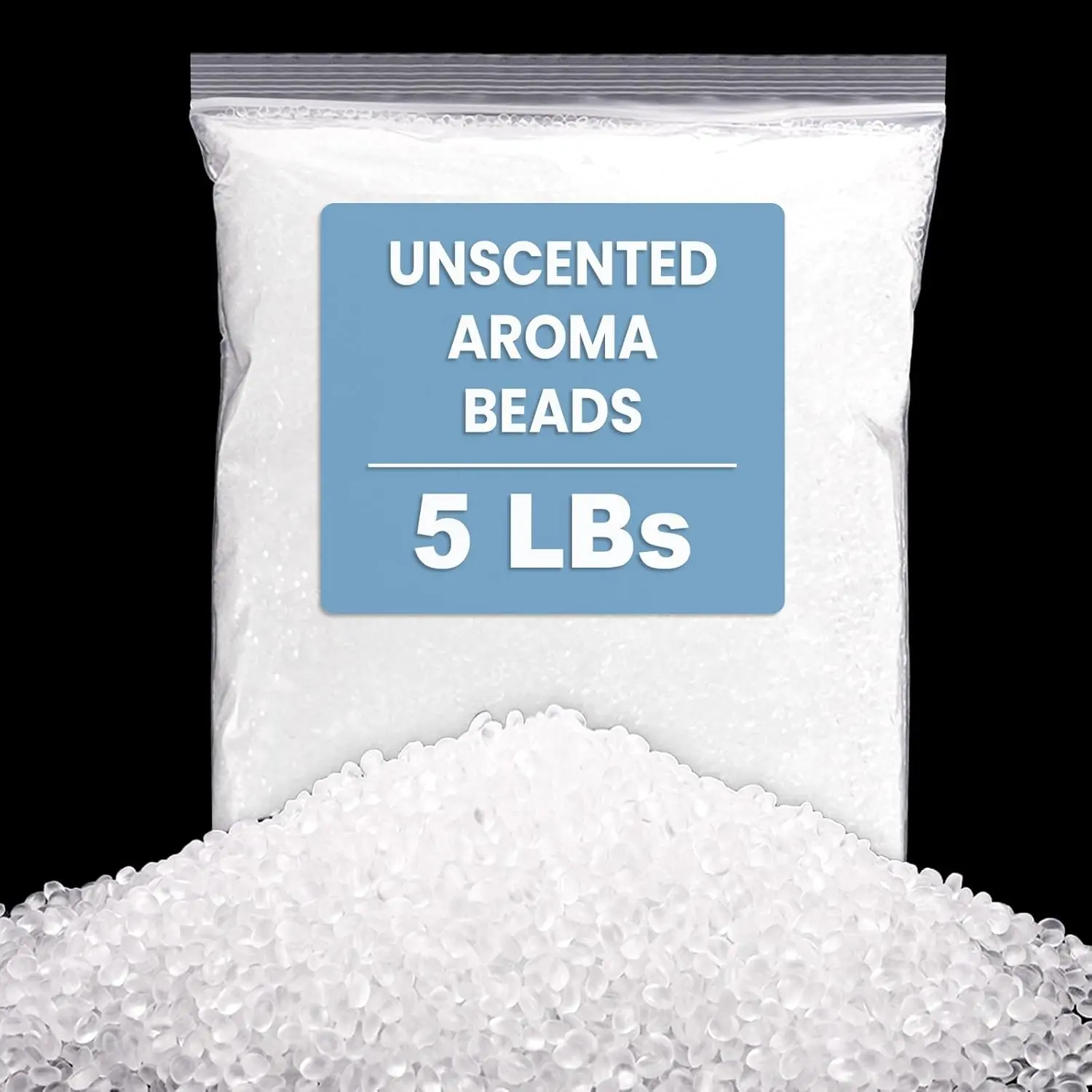 Elsjoy 5 Lb Unscented Aroma Beads for Car Freshies, Car Air Freshener Unscented Freshie Beads, DIY Homemade Natural Freshener Bulk Freshie Supplies
