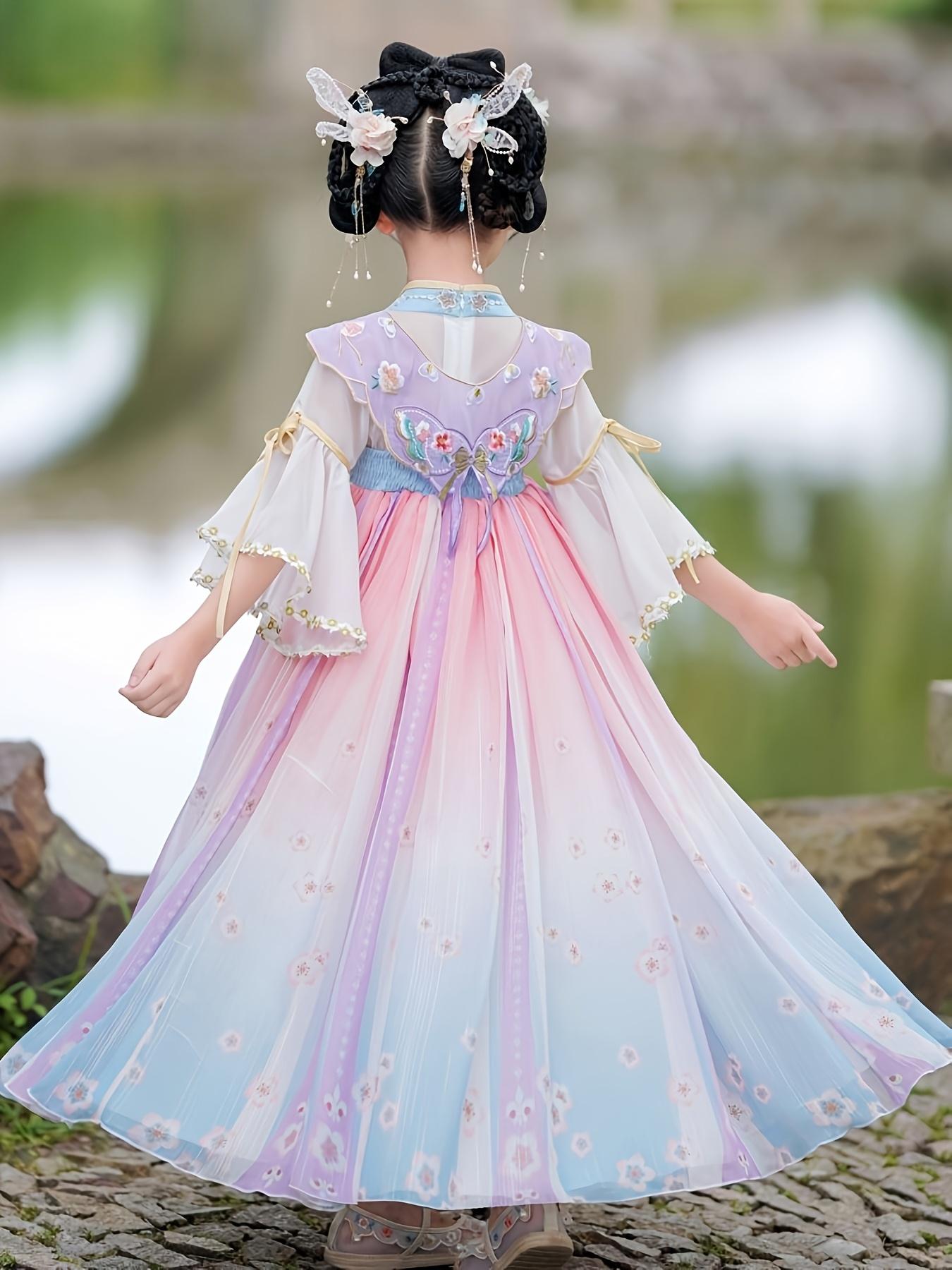 [Vintage Hanfu Dress] Vintage Girls' Hanfu Children's Dress |   Birthday Dress Girls