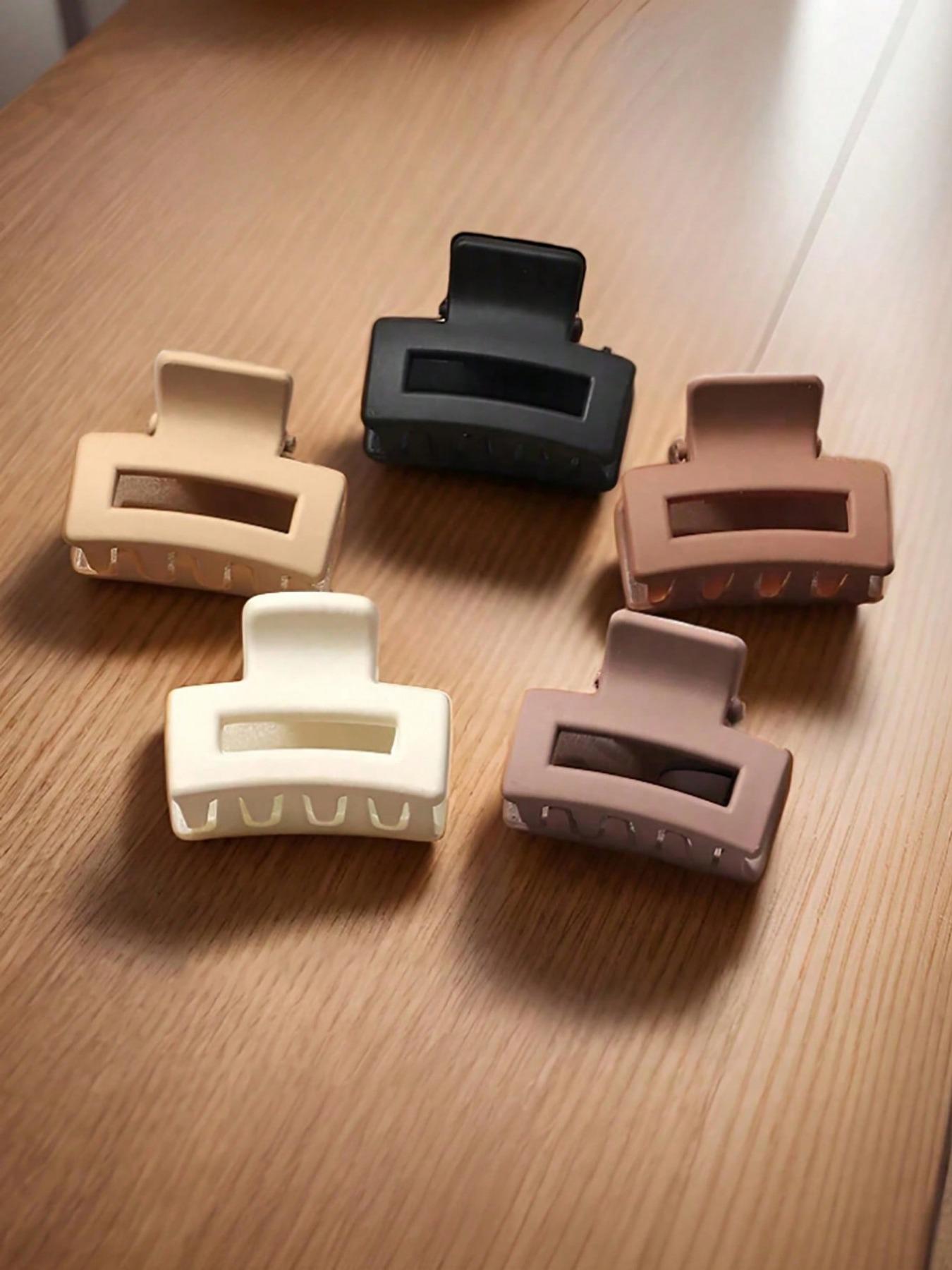 10/20pcs 2.5cm Fashionable Mini Hair Clips, Versatile Bangs Clip, Small Simple Hair Claw Clamp, Retro Vintage Style Hair Jaw Clip Hair Clamps Hair Clutch Hair Catcher Clip, School Stuff, College, Flat Claw Clips