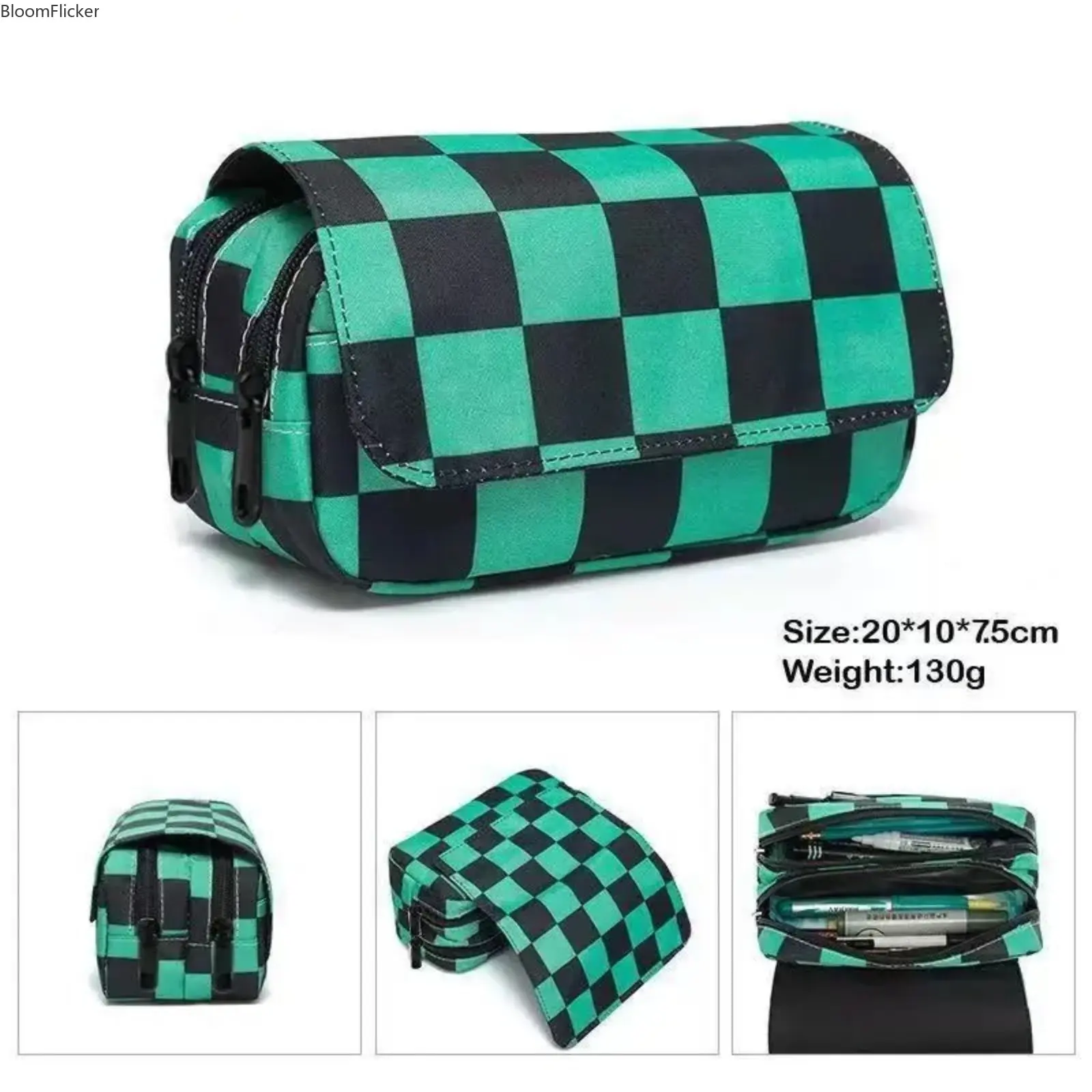 New Back To School Flip Open Pencil Case for Students, Spacious Large Capacity Multi Compartment Storage Bag, Portable Lightweight Organizer, Dual-Use Stationery Pouch & Travel Cosmetic Makeup Bag for Daily Carry
