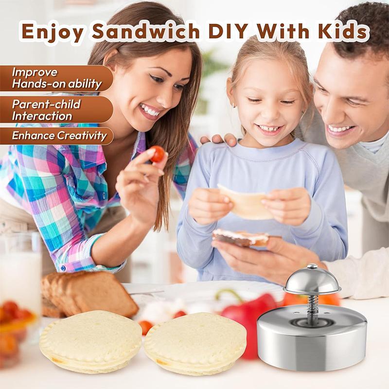 Stainless Steel Sandwich Cutter, 1 Count Baking Cutter and Sealer, Food-grade Sandwich Maker, Cookie Cutters, Baking Utensils, Baking Tools