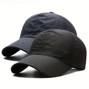 Unisex 2-Pack Mesh Baseball Caps, Quick Dry Breathable Adjustable Summer Sun Hats for Men Women, Lightweight Outdoor Sports Accessories