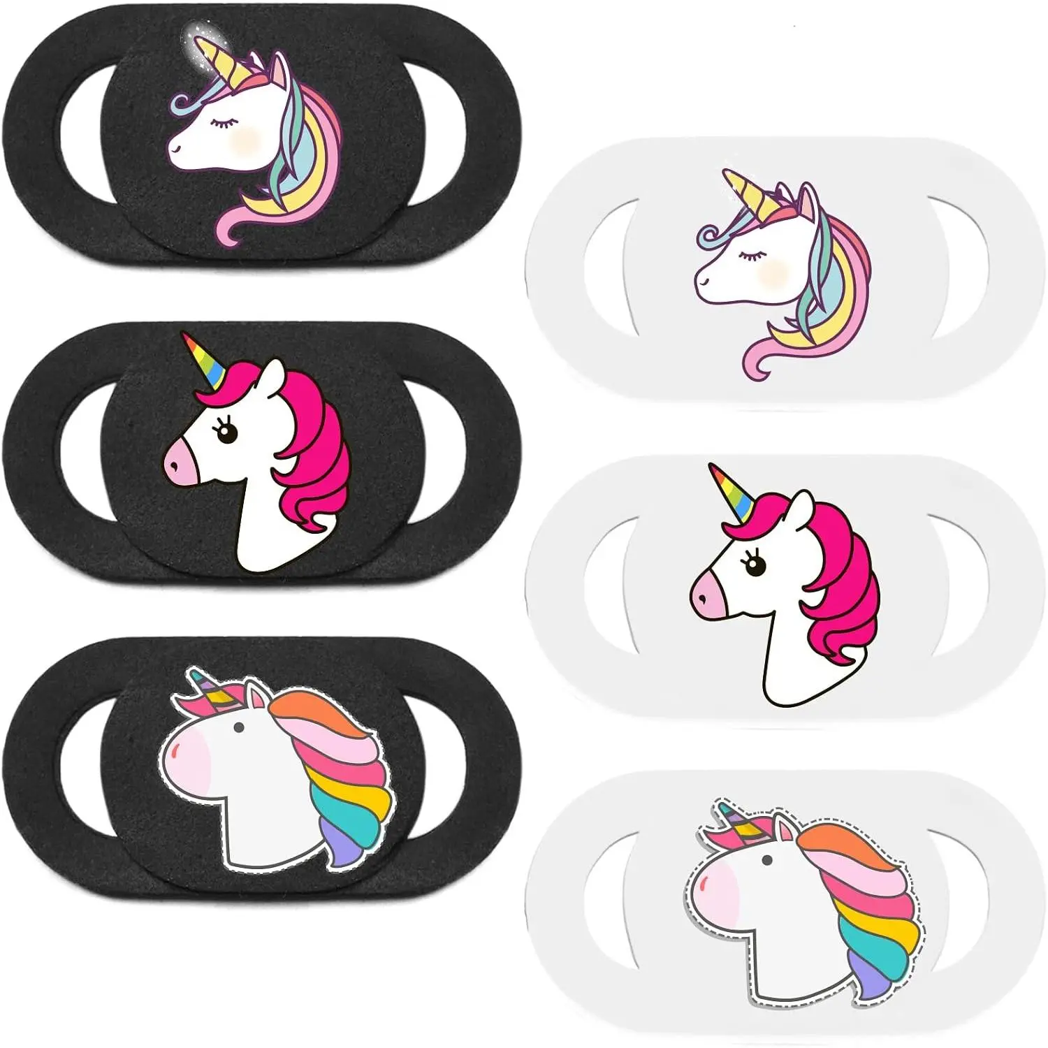 Webcam Cover Camera Cover Slide for Laptop, Unicorn 6 Pack