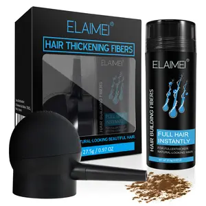 ELAIMEI Hair Thickening Fiber Set, Hair Thickening Powder 27.5g: Instantly fills in thinning areas, sprinkle on high partings, thinning crowns, bald spots, and receding hairlines to thicken and densify hair, covering scalp