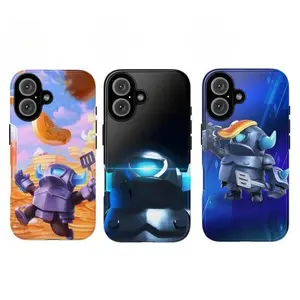 Mini P.E.K.K.A Clash Royal Game Themed Phone Case Premium Texture, Anti-Drop, Anti-Fingerprint For IPhone 17-11, Pro Max, Pro Plus, and Samsung S26-22 Protection Safety