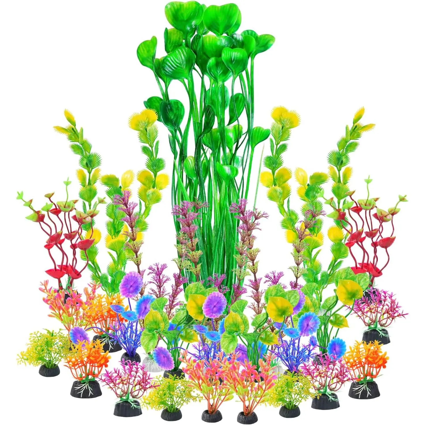 26 count Artificial Fish  , Multi Color Plastic Aquarium Accessories