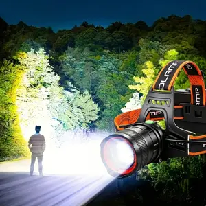 Rechargeable LED Flashlight, USB Rechargeable Headlamp with Power Bank, Rechargeable LED Multitool Flashlight, Headlamp Flashlight Super Bright, Camping Essentials Car Emergency Tool