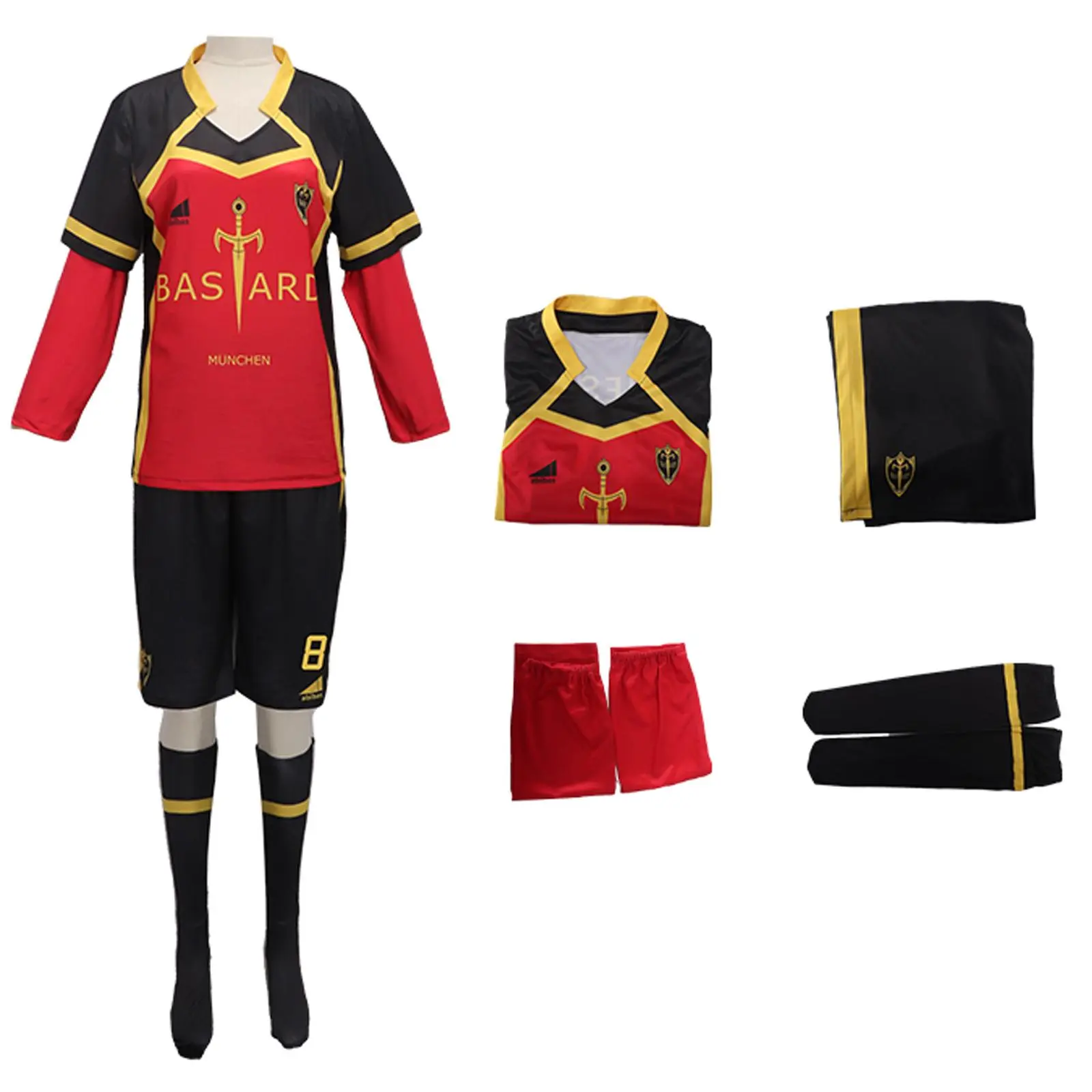 Anime Blue Cosplay Isagi Yoichi Cosplay Costume Football Jersey Chigiri Hyoma Sportswear Uniform Halloween Outfits