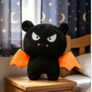 New Cross-Border Pumpkin Ghost Plush Pillow, Angel Devil Wing Toy, Christmas Gift, Soft and Cozy Stuffed Animal